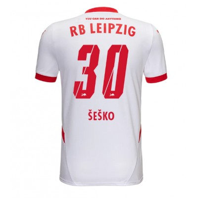 Fotbalové Dres RB Leipzig Benjamin Sesko #30 Domácí 2024-25 Krátký Rukáv Fotbalové Dres RB Leipzig Benjamin Sesko #30 Domácí 2024-25 Krátký Rukáv